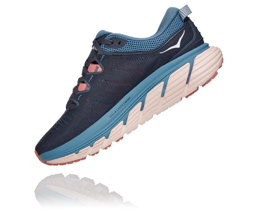 Running Shoes Womens - Hoka One One Gaviota 3 - Navy - AFXQLCD-14